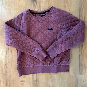 Patagonia Women's Organic Cotton Quilt Crew Maroon Size M